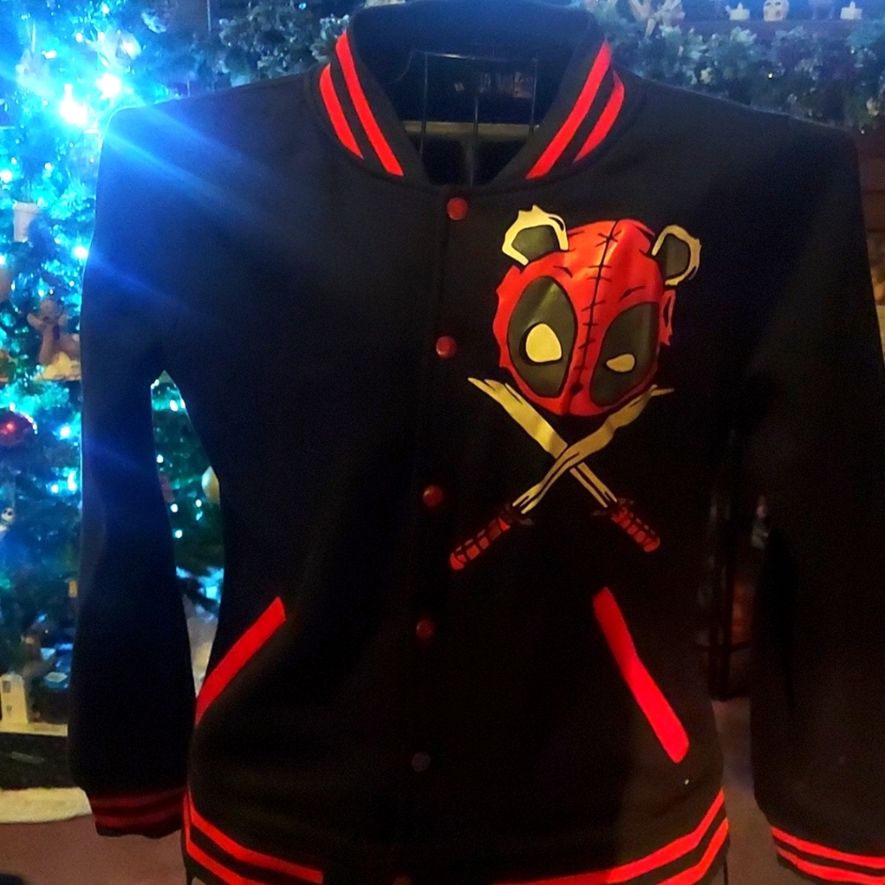 Killer Panda Deadpool Baseball Jacket - image 1